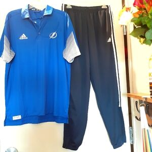Adidas Prime Blue Top+ Adidas Zip Up Track Pants